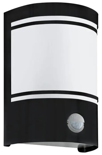 VANJSKA ZIDNA LAMPA 1xE27 SENZOR, CRNA CERNO 99566