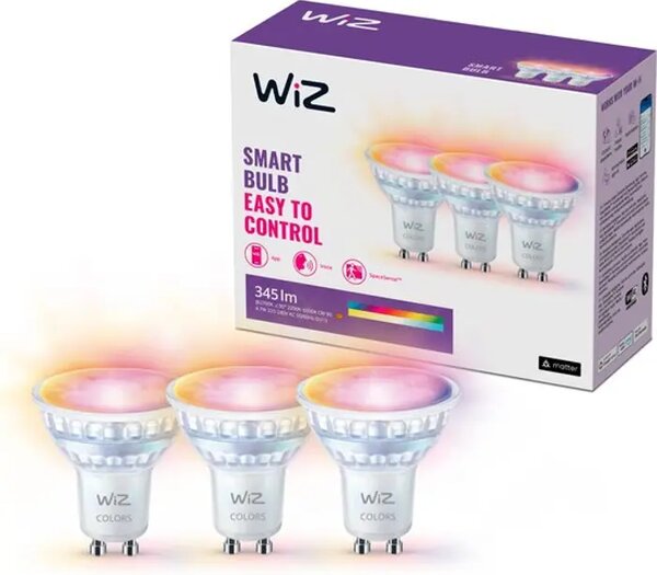 WIZ ŽARULJA WI-FI BLE 50W GU10 GLASS 922-65 RGB3CT/6 8720169076662