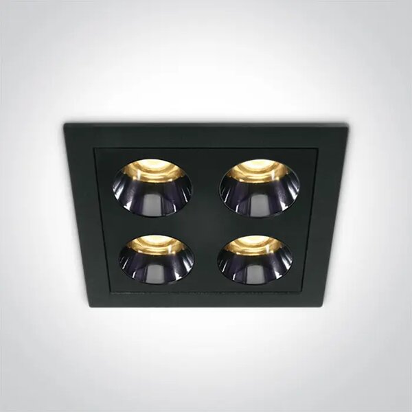 UGRADBENA SVJETILJKA LED 10W WW IP20 38deg 230V CRNA DM50110H/B/W