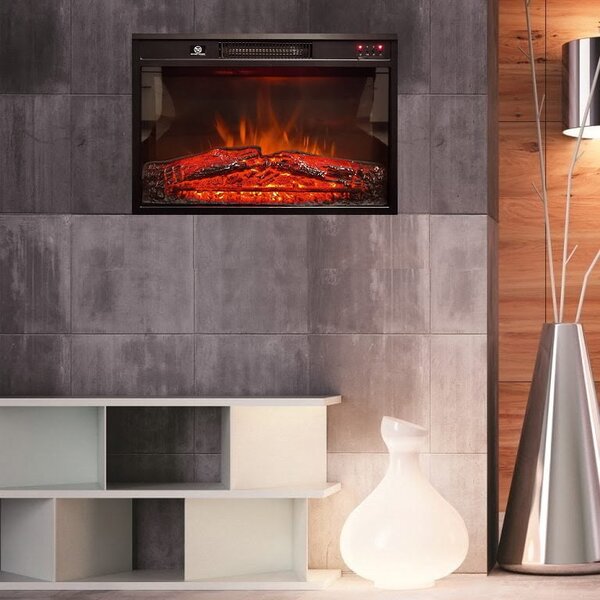 Ugradni elektricni kamin, ElectricSun 23 inč, s grijanjem, s plamenom u 3 boja, sa zvukom i mobilnom aplikacijom, Š59xV44 cm