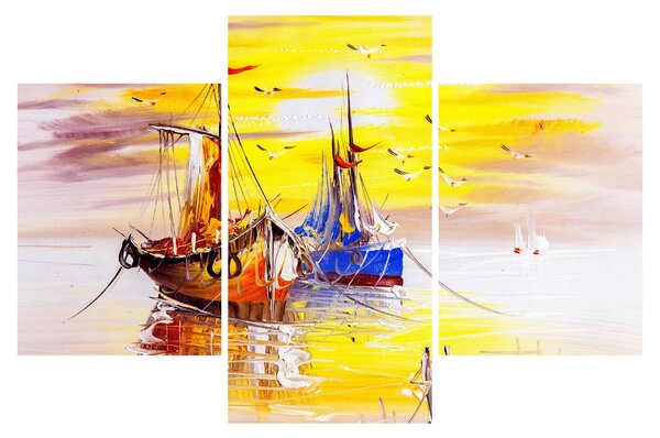 Slika - Slikani brodovi (90x60 cm)