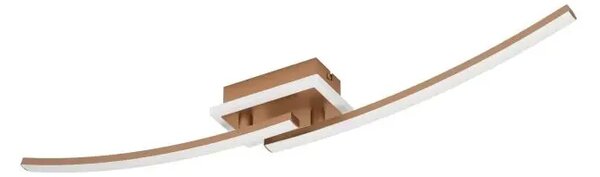 PLAFONJERA 1xLED 12W, BRONCA/BIJELA LUNGOLAGO 901219