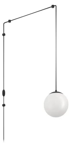 VISILICA 1xE27 CRNA/BIJELA RONDO 3 900977