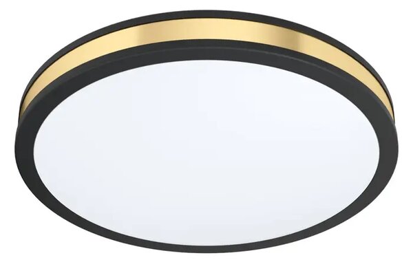 PLAFONJERA 1xLED 24W, 2500lm, PROM 380, CRNA/ZLATNA/ČELIK PESCAITO 99407