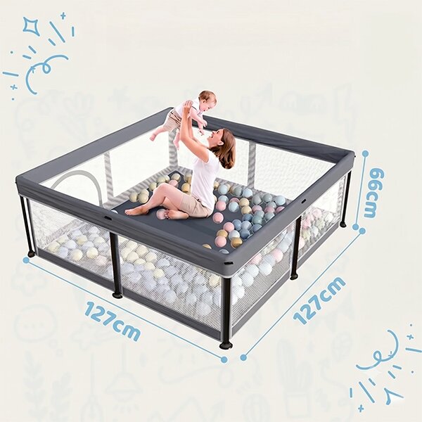 Nestplay™ Sklopiva Ogradica Za Bebe (127 X 127 Cm)