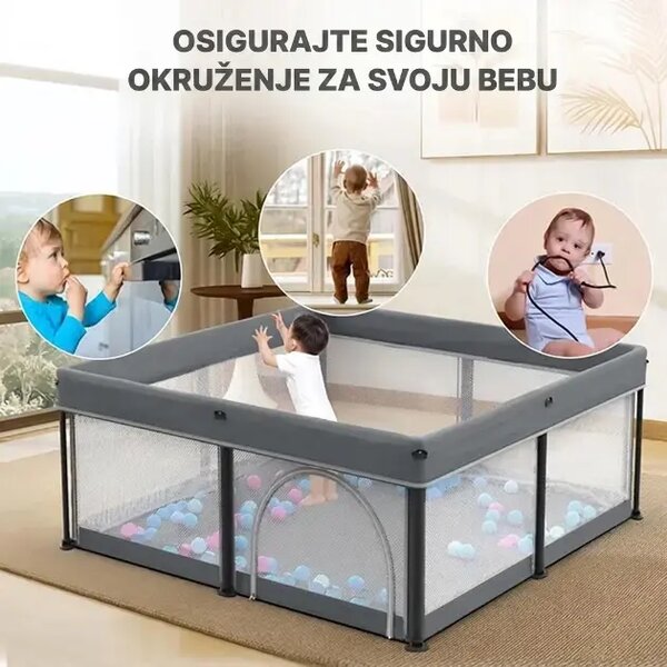 Nestplay™ Sklopiva Ogradica Za Bebe (127 X 127 Cm)