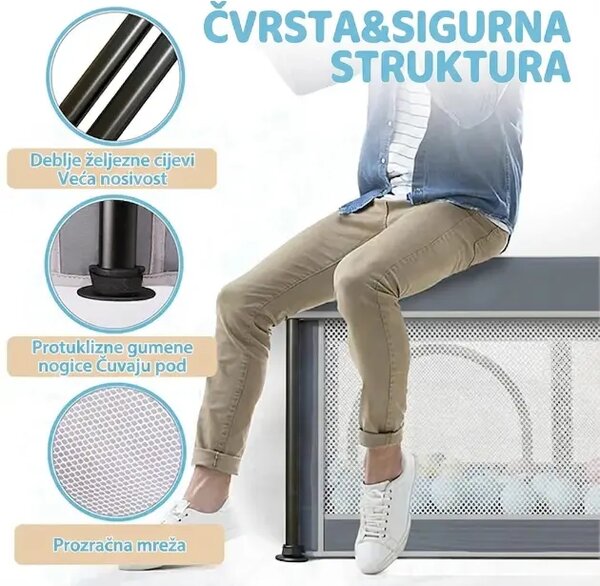Nestplay™ Sklopiva Ogradica Za Bebe (127 X 127 Cm)