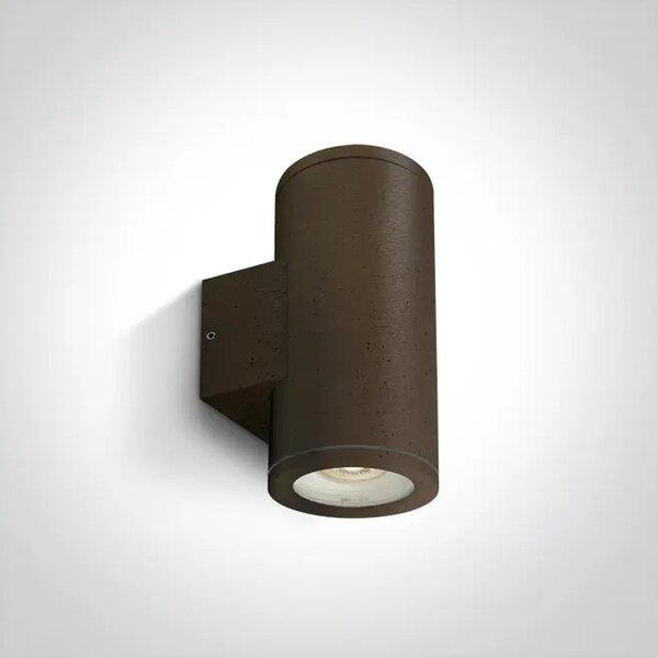 ZIDNA SVJETILJKA 2XGU-10 35W IP54 SMEĐA RUSTIK DM67400B/BR