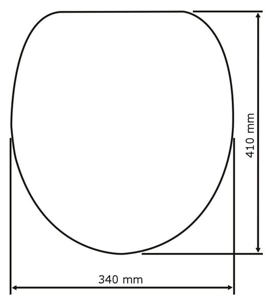 WC daska 37 x 42,5 cm Bamboo – Wenko