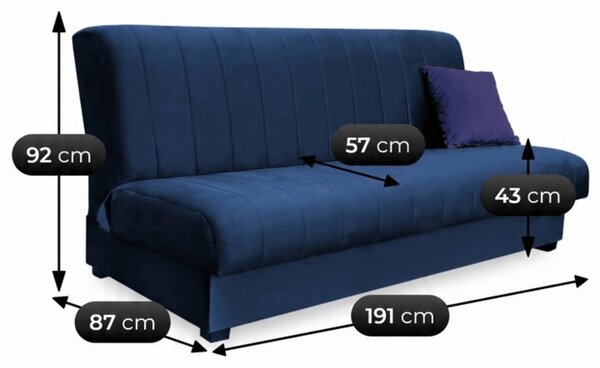 Set od 2 komada sofa Stigma (tamnoplava)