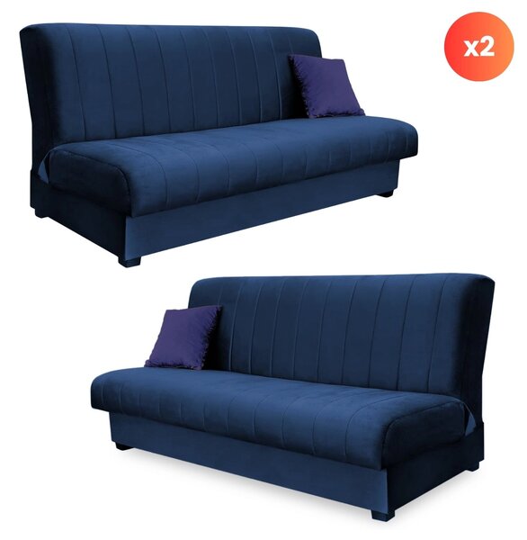 Set od 2 komada sofa Stigma (tamnoplava)