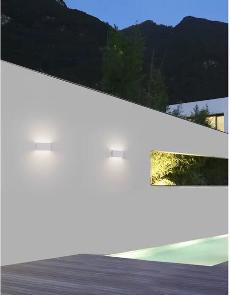 MILE VANJSKA ZIDNA SVJETILJKA LED 2x5W/3000K/550lm/IP54/BIJELA NL9262111
