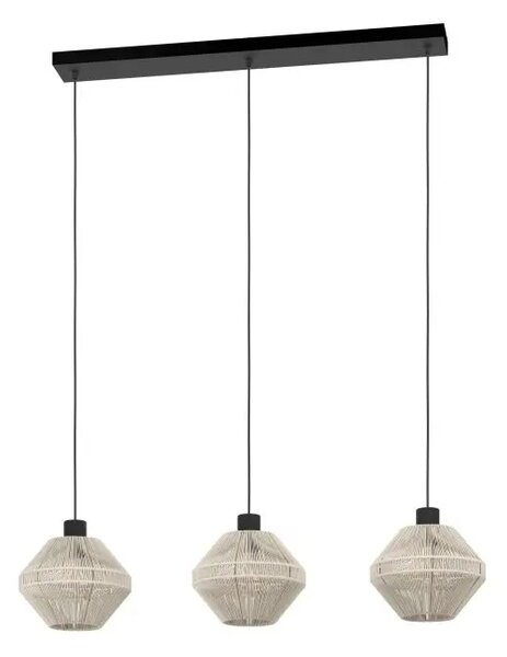 VISILICA 3xE27 CRNA/KREM TEKSTIL MIDSUMER 44001