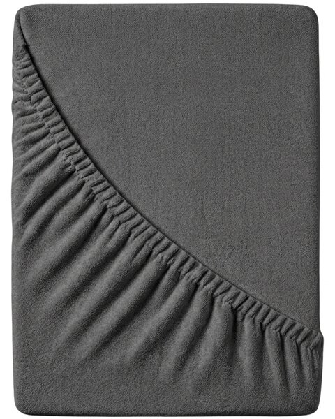 Frotirna plahta tamno siva 200x220 cm
