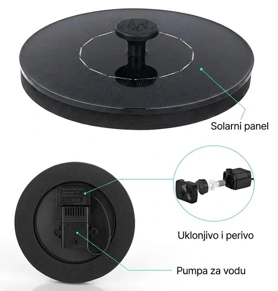 Sunstream™ Solarna Fontana Za Vodu