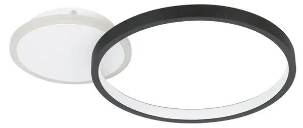 PLAFONJERA 1xLED 15W, SA DALJINSKIM, CRNO/BIJELA GAFARES 900421