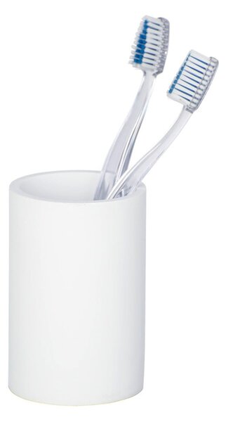 Bijela keramička čašica za četkice za zube Wenko Ida
