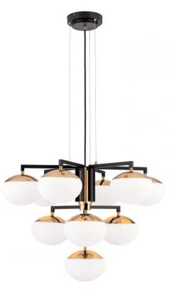 JOSEPHINE LUSTER 10×E27/LED/230V O73,5 cm CRNI (Kopija) LU1841/6+3+1