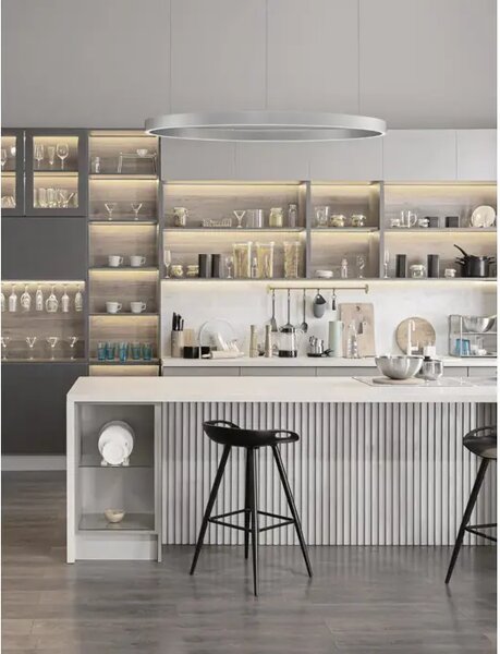 ELOWEN VISILICA LED 106W/3000K/4899lm/DIMM/IP20/BRUŠENO SREBRO NL9345670