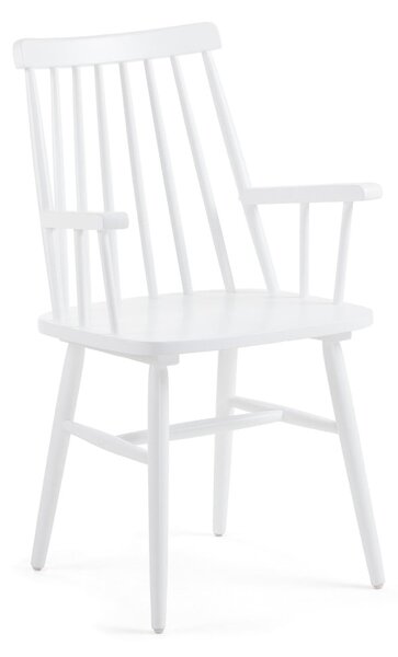 Bijela blagovaonska stolica od drva kaučukovca Kave HomeKristie