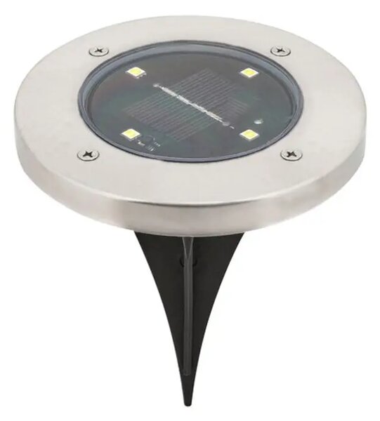 DANNET SOLARNA SVJETILJKA LED 0,24/SATENASTI KROM/IP44/20lm RA7975