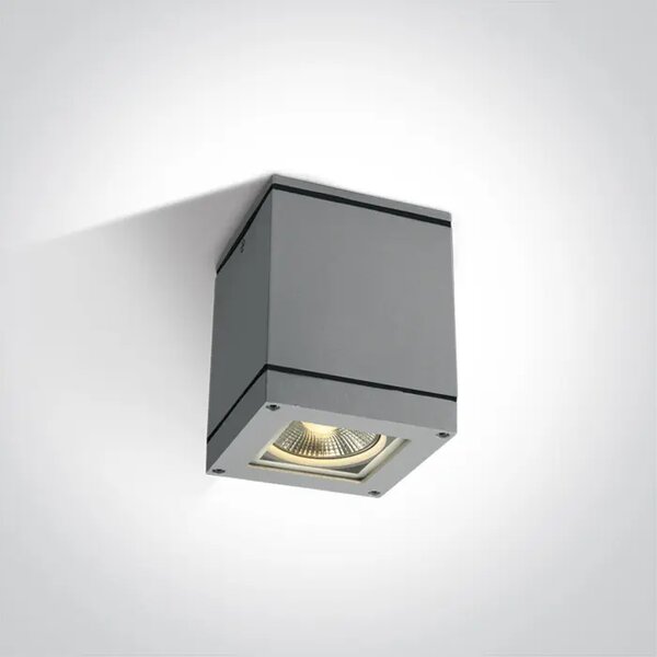 NADGRADNA LAMPA 1XE27 75W IP54 SIVA DM67132D/G