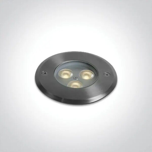 UGRADBENA PODNA LED SVJETILJKA IP67 3x1W WW 24V DC DM69076A/W