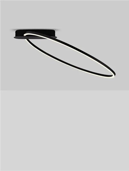 KIKLOS STROPNA SVJETILJKA LED/3000K/30W/1250Lm/CRNA NL9248174