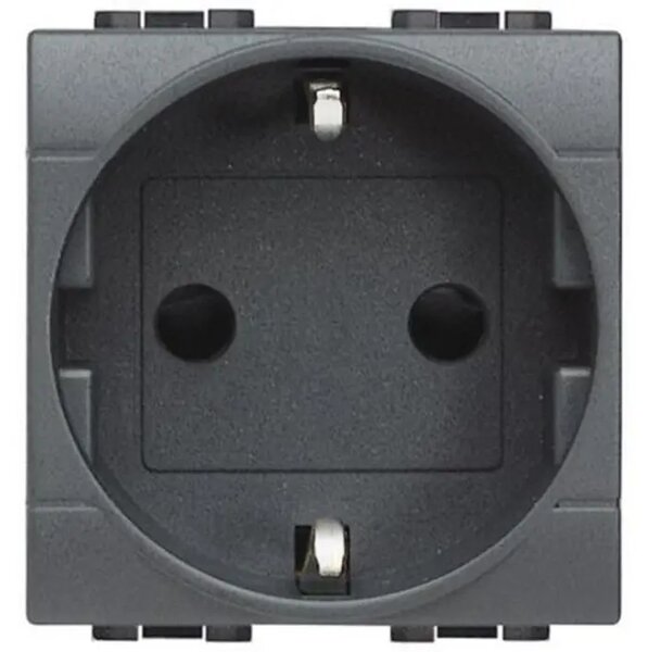 UTIČNICA 2P+E 10/16A 250V BEZ VIJ L4141AN
