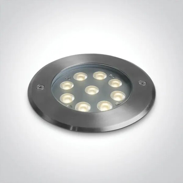 UGRADBENA PODNA LED SVJETILJKA IP67 9x1W WW 24V DC DM69076C/W