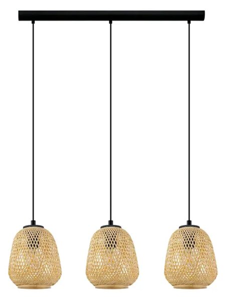 VISILICA 3xE27 NATUR/CRNA DEMBLEBY 43262