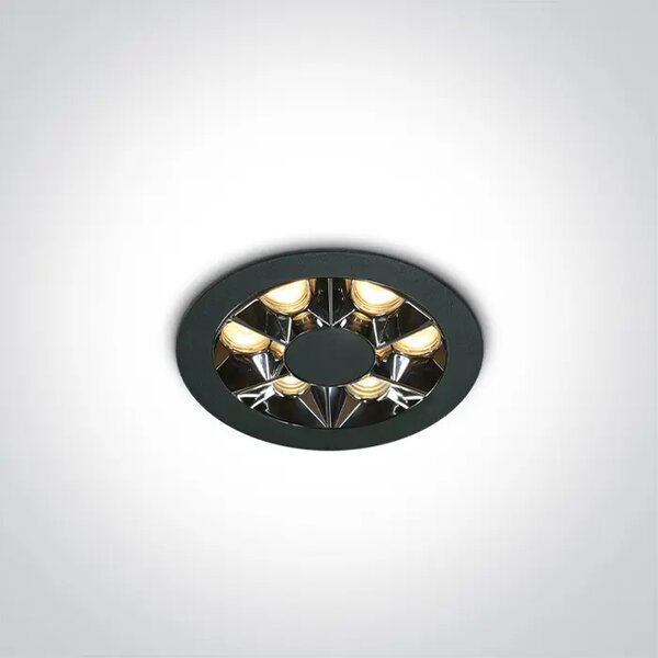 UGRADBENA SVJETILJKA LED/6W/3000K/480lm/38°/IP20 CRNA DM10106X/B/W
