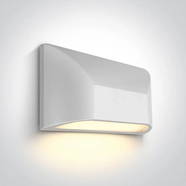 ZIDNA SVJETILJKA LED 6W/3000K/300lm/230V/220x113mm/IP65 BIJELA DM67396/W/W