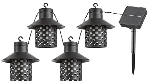 XIMPU SOLARNA SVJETILJKA LED 0,1/CRNA/IP44/5lm RA77003