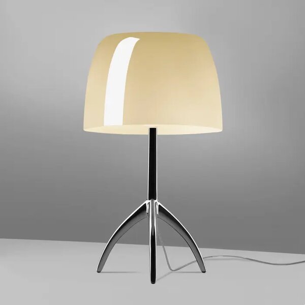 LUMIERE PICCOLA STOLNA SVJETILJKA E14, DIMABILNA, TOPLO BIJELA, CRNA,KROM FN026021EC_12D