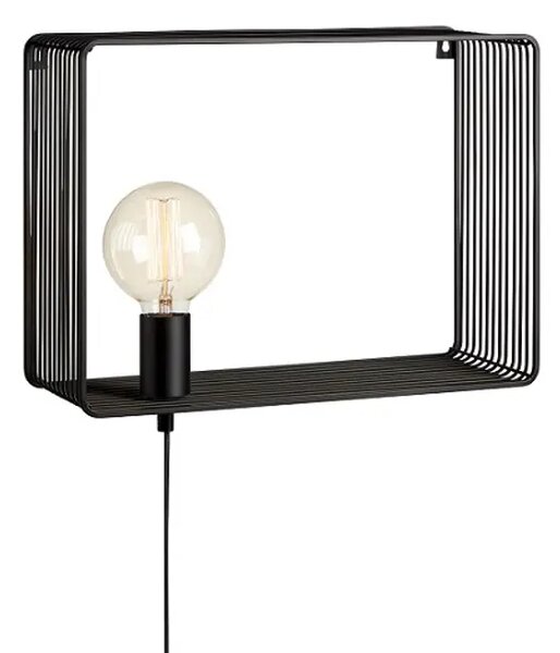 SHELF ZIDNA SVJETILJKA CRNA E27 MA107814