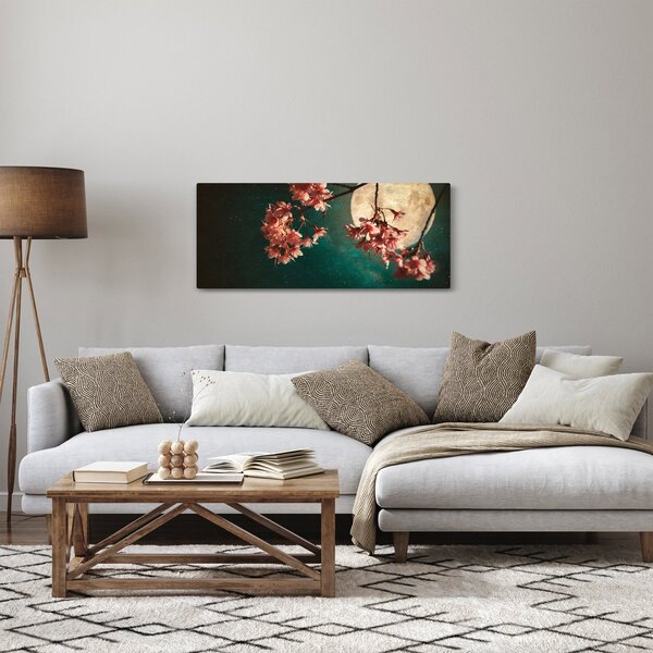Slika - Sakura u punom mjesecu (120x50 cm)
