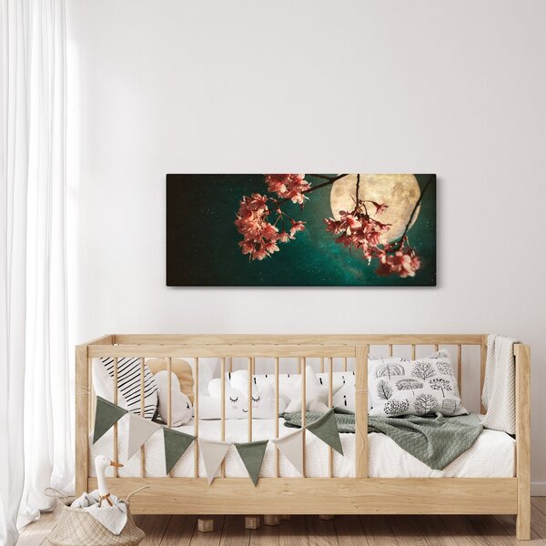 Slika - Sakura u punom mjesecu (120x50 cm)