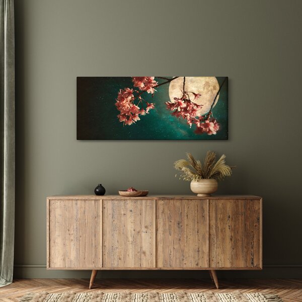 Slika - Sakura u punom mjesecu (120x50 cm)