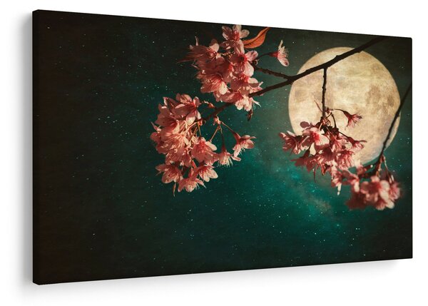 Slika - Sakura u punom mjesecu (90x60 cm)