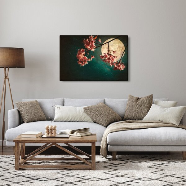 Slika - Sakura u punom mjesecu (90x60 cm)