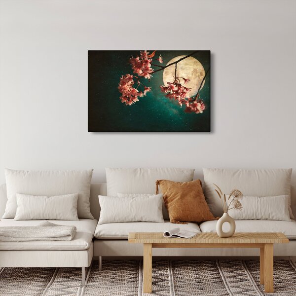 Slika - Sakura u punom mjesecu (90x60 cm)