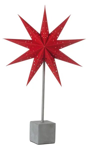 HARD STOLNA LAMPA ZVIJEZDA 58cm CRVENA 1/E14/2m MA702223