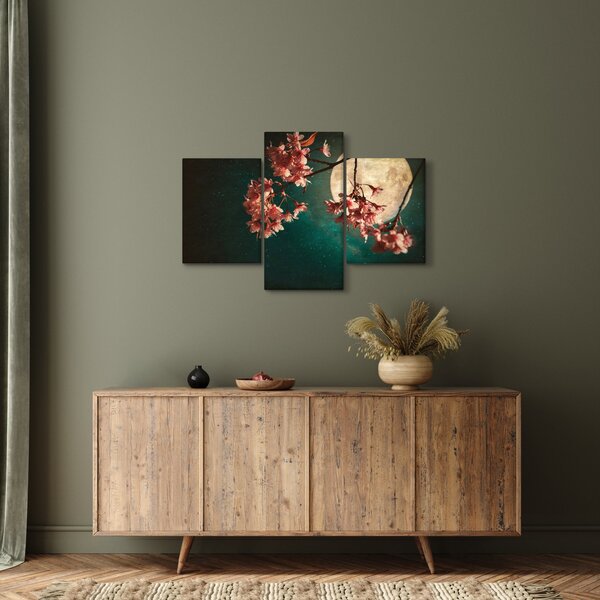 Slika - Sakura u punom mjesecu (90x60 cm)