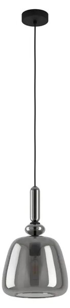 VISILICA 1xE27 P-260, CRNA/ZADIMLJENO STAKLO BOVINO 39997