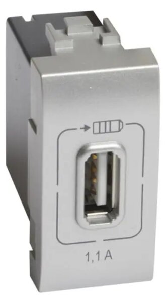 UTIČNICA 1M USB 5V DC/1,1A/230V TECH NT4285C1