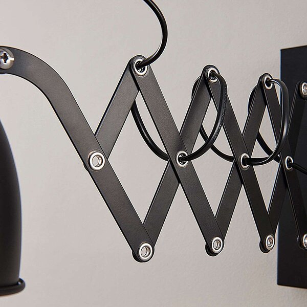 Industrijska zidna svjetiljka crna usna usna harmonika - Merle