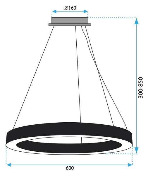Viseća stropna lampa Led APP1282-1CP