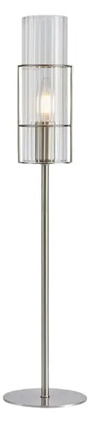 TUBO STOLNA LAMPA 65CM SATIN NICKEL/CLEAR E14 MA108558