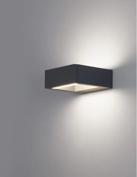 BLISS VANJSKA ZIDNA SVJETILJKA LED 7W/3000K/708lm/IP54/TAMNO SIVA NL819502